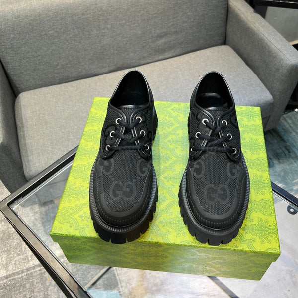 GG Men's 25 Maxi GG Sneaker Black Canvas 720795
