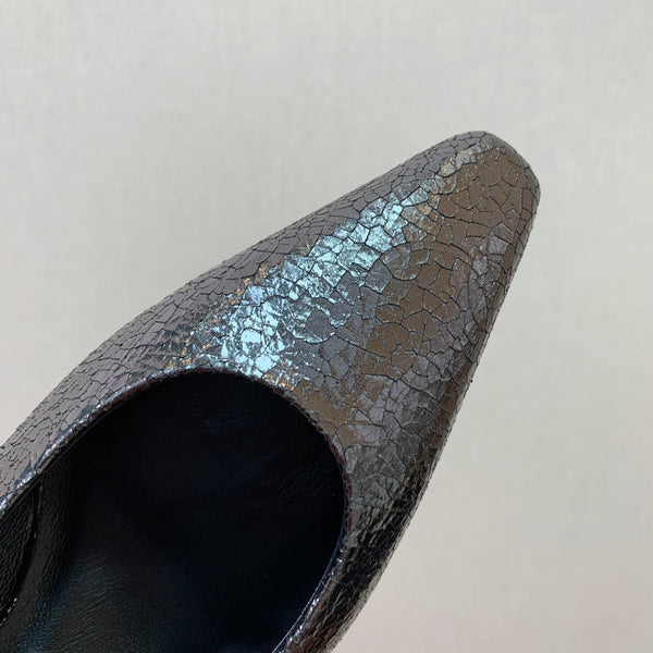 Rebecca Slingbacks 50 Black Brown Calfskin