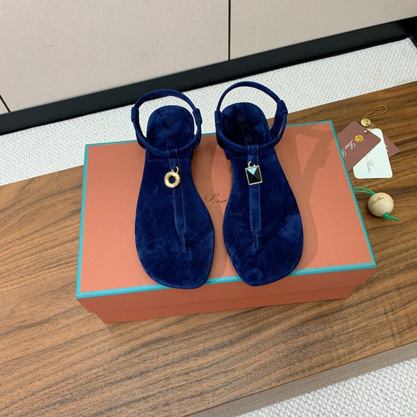 Mindil Sandal Blue Seude