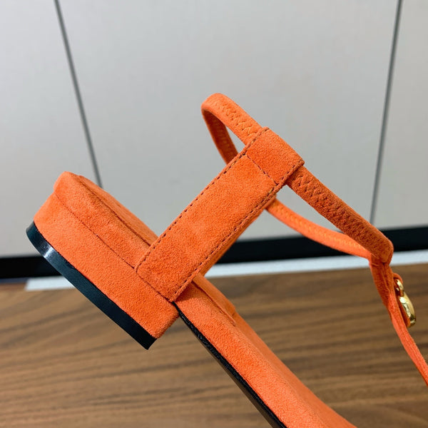 Mindil Sandal Orange Seude