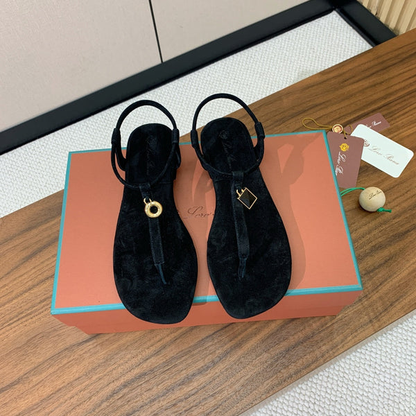 Mindil Sandal Black Seude