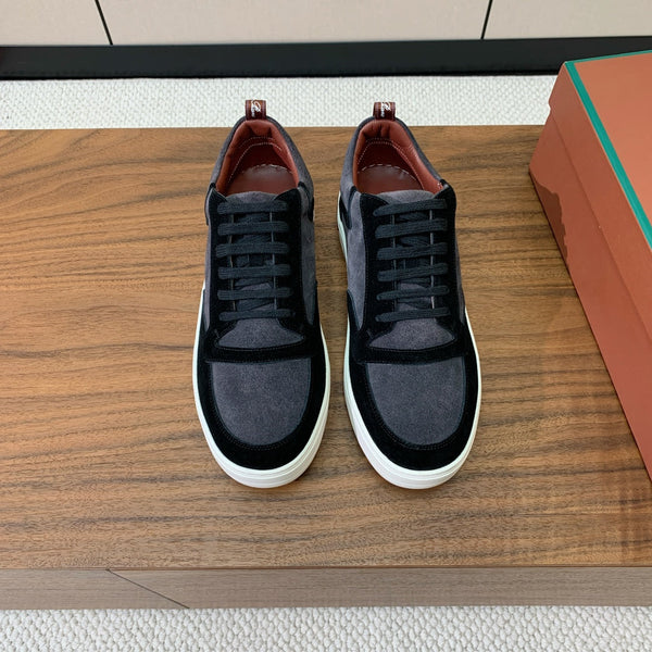 LP NEWPORT WALK SNEAKERS NERO E CAMOSCIO PIOMBO