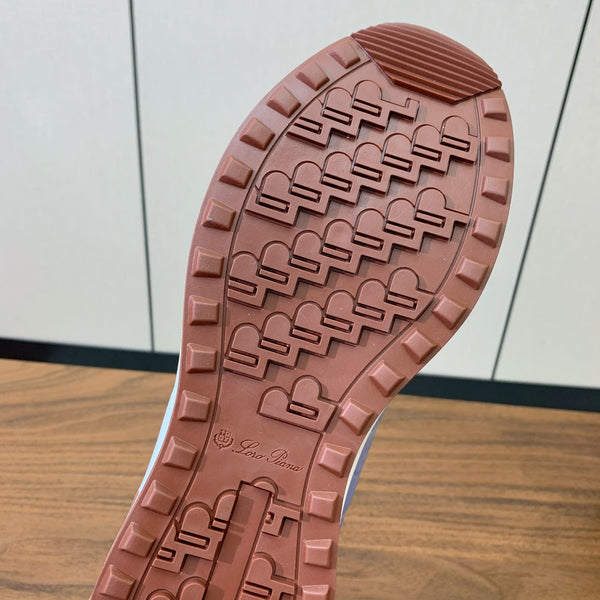 LP Week End Walk Sneaker In Could Blue Mix Blue Denim Fabric And Sudede 984386