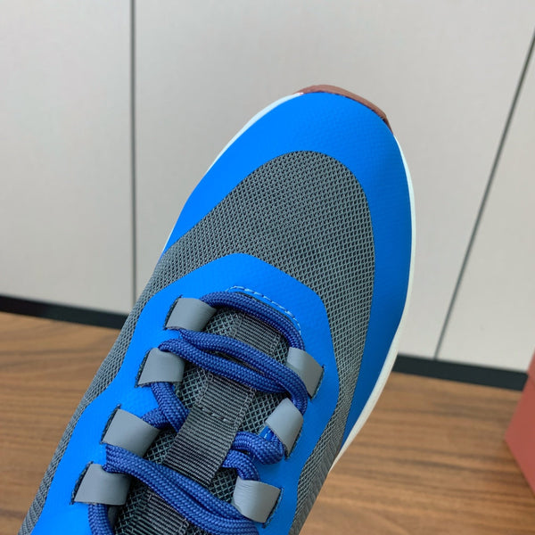 LP Week-End Walk Sneaker In Black Grey Mix Blue Mesh Fabric 984405