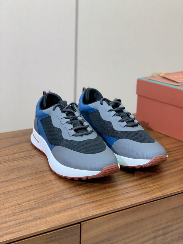 LP Week-End Walk Sneaker In Grey Black Mix Blue Mesh Fabric 984408