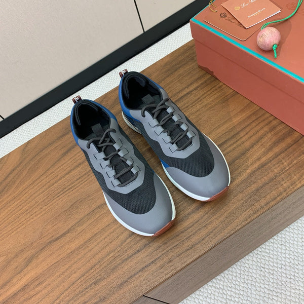 LP Week-End Walk Sneaker In Grey Black Mix Blue Mesh Fabric 984408