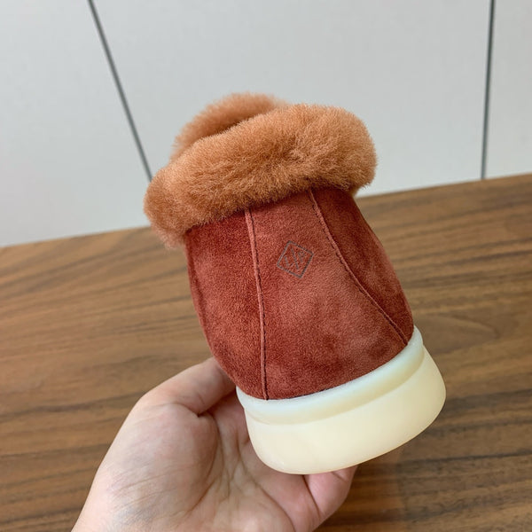 LP Open Walk Chukka Boot Rust Suede Lamb Fur