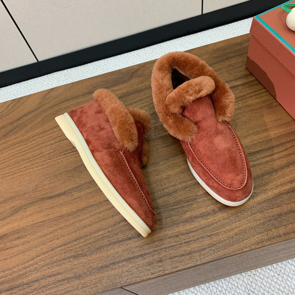 LP Open Walk Chukka Boot Rust Suede Lamb Fur