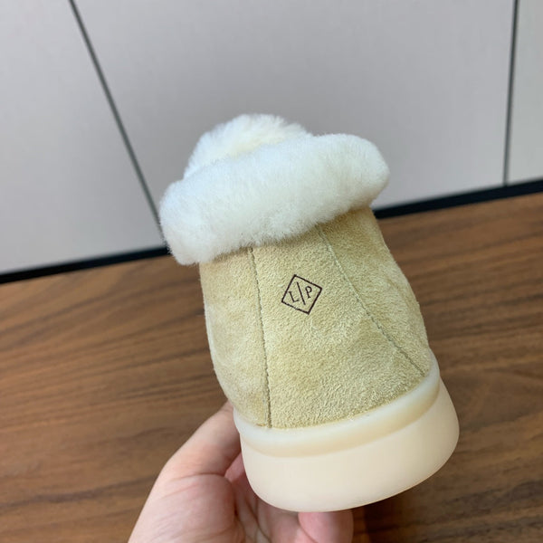 LP Open Walk Chukka Boot Light Lime Suede Lamb Fur