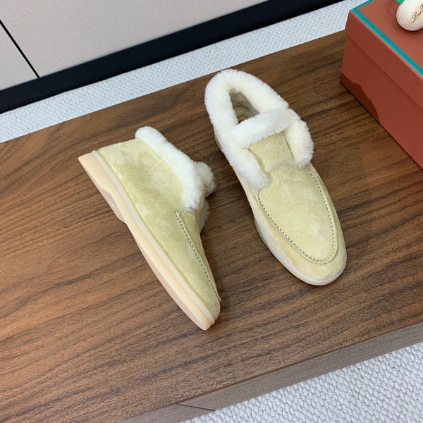 LP Open Walk Chukka Boot Light Lime Suede Lamb Fur