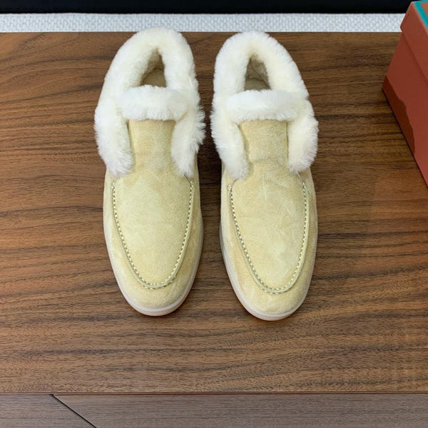 LP Open Walk Chukka Boot Light Lime Suede Lamb Fur