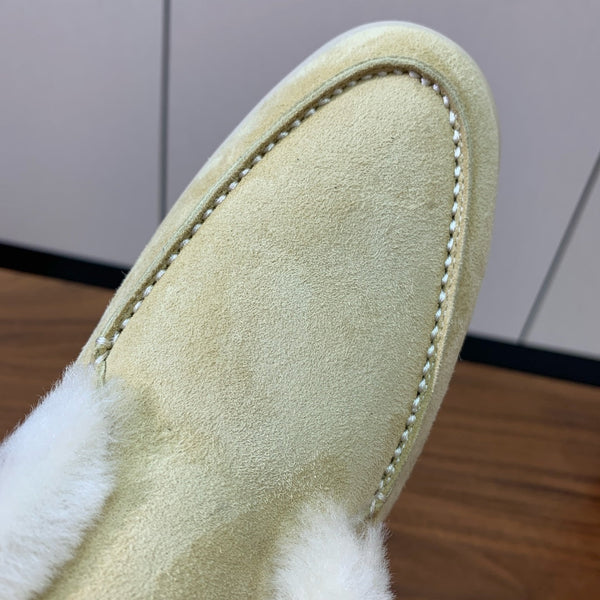 LP Open Walk Chukka Boot Light Lime Suede Lamb Fur