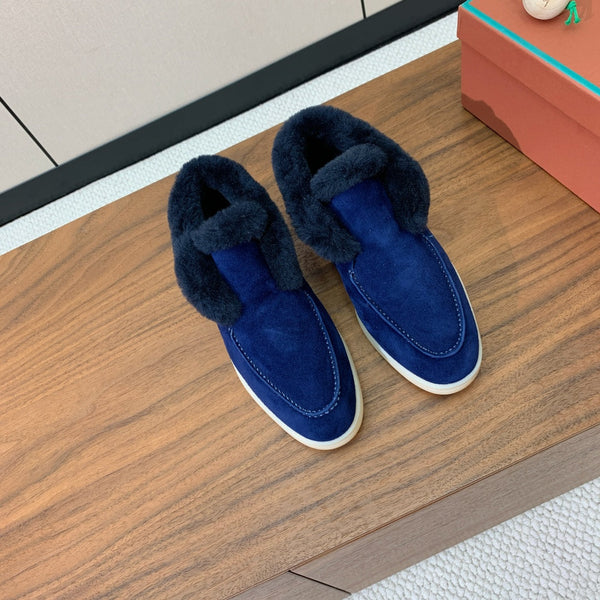 LP Open Walk Chukka Boot Midnight Blue Suede Lamb Fur