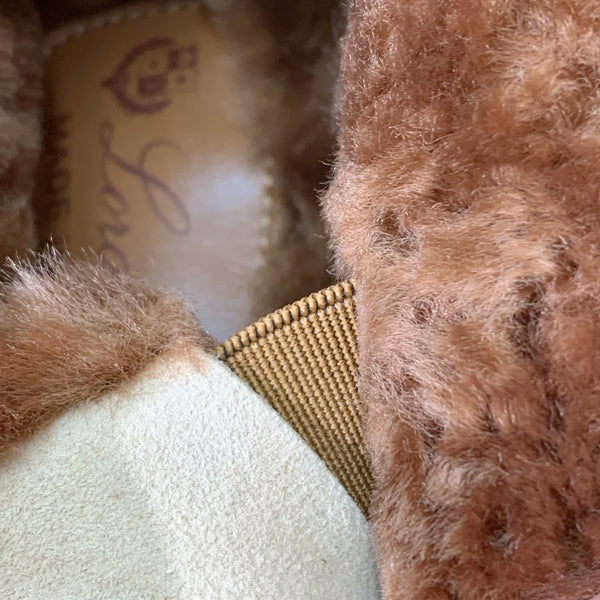 LP Open Walk Chukka Boot Beige Suede Agnello Pelliccia