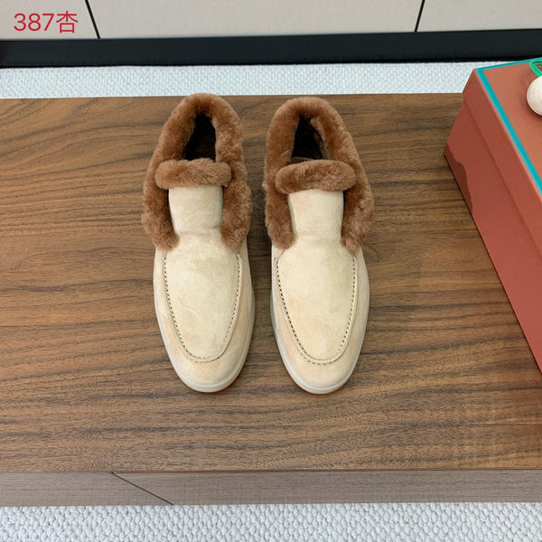 LP Open Walk Chukka Boot Beige Suede Agnello Pelliccia