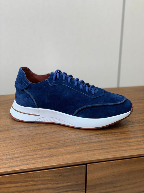 LP Week-End Walk Sneaker In Dark Blue Suede 984400