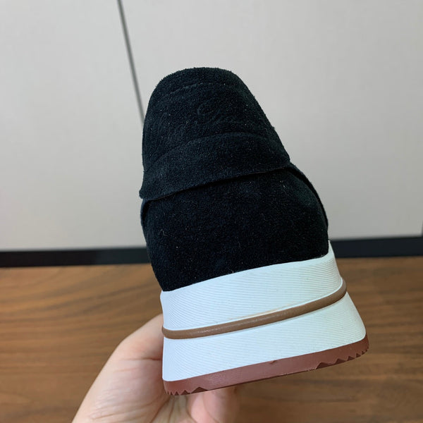 Sneaker LP Week-End Walk in pelle scamosciata nera 984401