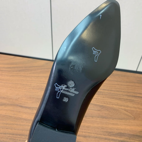 LP Rebecca Ballet Flats In Black Mix Silver Cowhide 984359