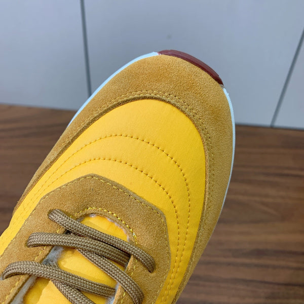 LP Week-end Walk Sneakers In Yellow Mix Dark Yellow Denim With Wool Fleece Lining 984278