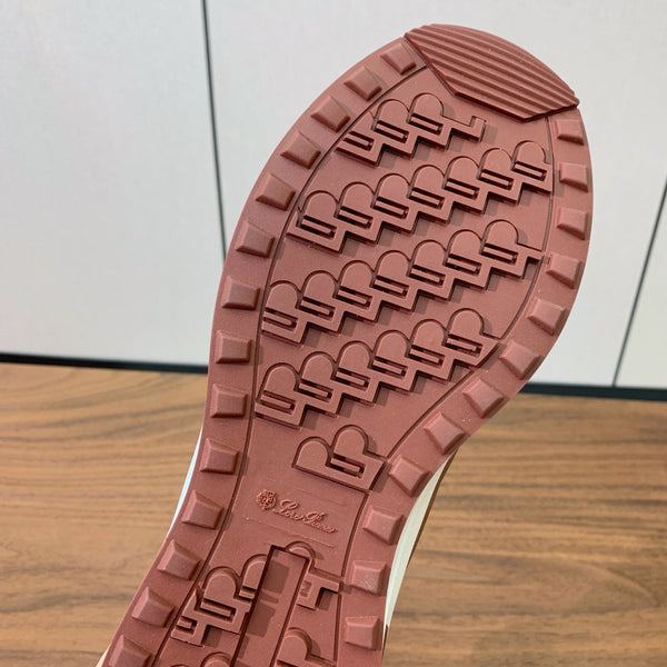 LP Week-end Walk Sneakers In Tawny Mix Earth Brown Denim With Wool Fleece Lining 984280