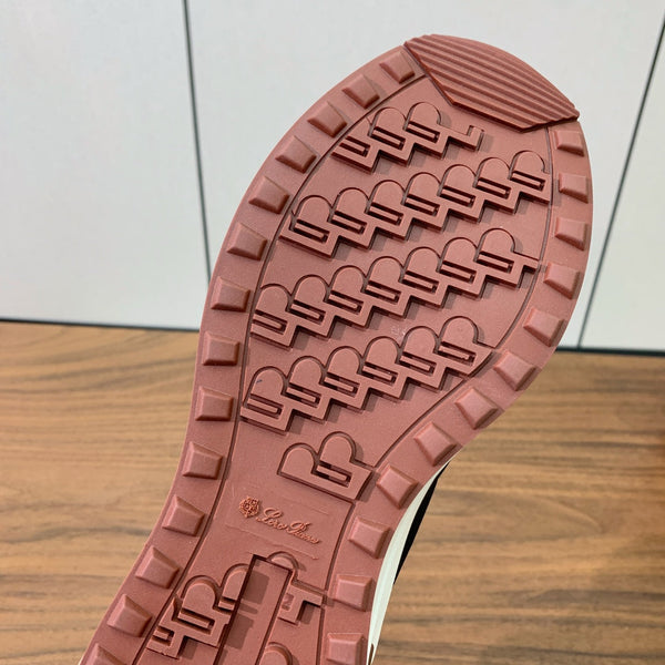 LP Week-end Walk Sneakers In Black Mix Navy Blue Denim With Wool Fleece Lining 984281