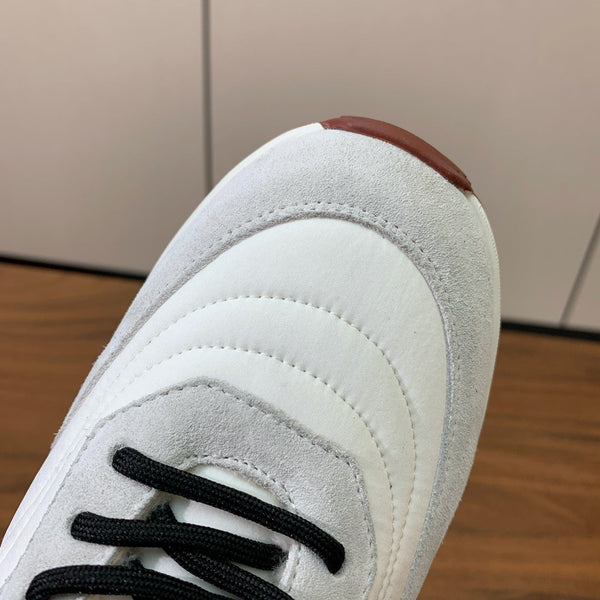 LP Week-end Walk Sneakers In White Grey Mix Black Denim With Wool Fleece Lining 984282