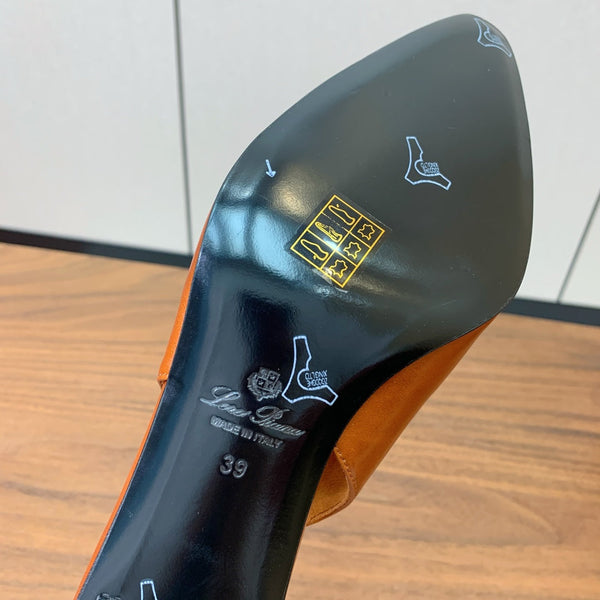 LP Rebecca Slingbacks 50mm In Caramel Cowhide 984366