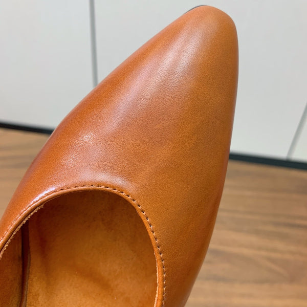 LP Rebecca Slingbacks 50mm In Caramel Cowhide 984366