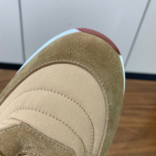 LP Week End Walk Sneaker In Dark Beige Mix Camel Denim Fabric And Sudede 984393