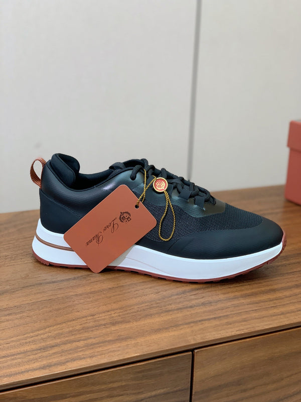 LP Week-End Walk Sneaker In Black Mesh Fabric 984417