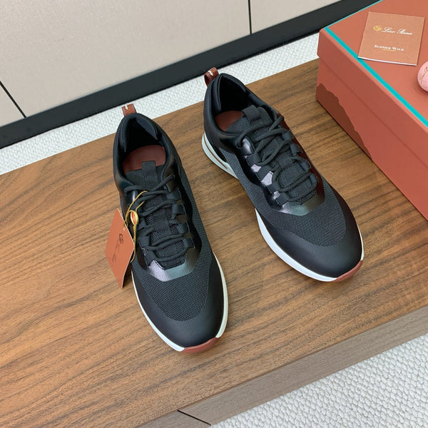 LP Week-End Walk Sneaker In Black Mesh Fabric 984417