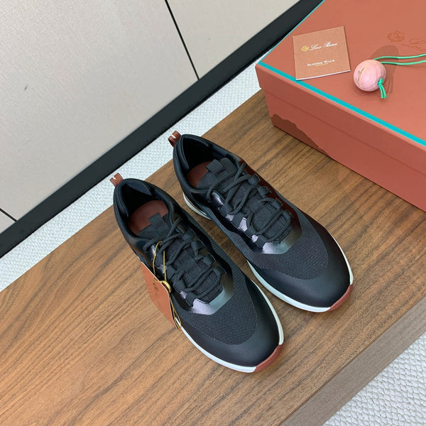 LP Week-End Walk Sneaker In Black Mesh Fabric 984417