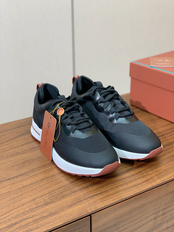 LP Week-End Walk Sneaker In Black Mesh Fabric 984417