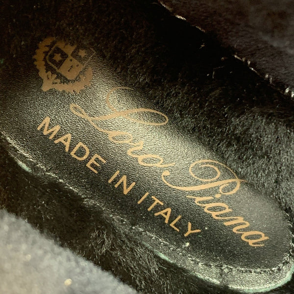 LP Open Walk Ankle Boot In Navy Blue Suede With Wool Fleece Lining 984275