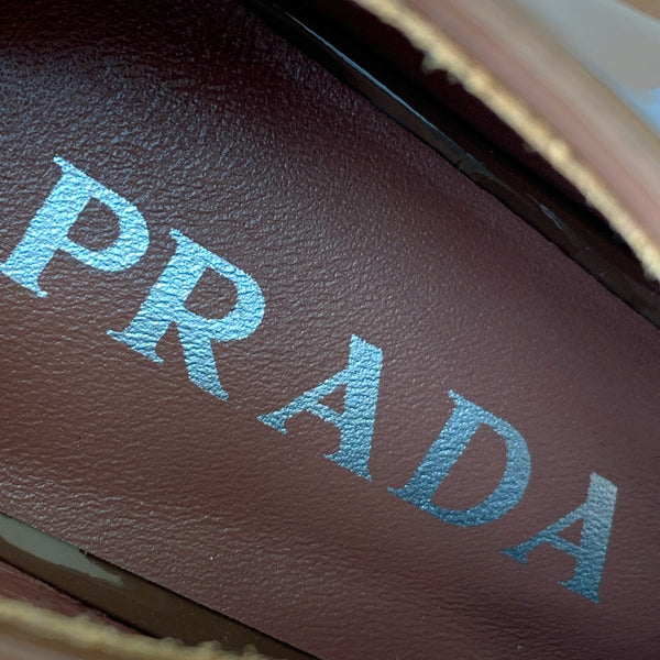 Chaussures Mary Jane Prada 25s 55 mm en cuir verni marron