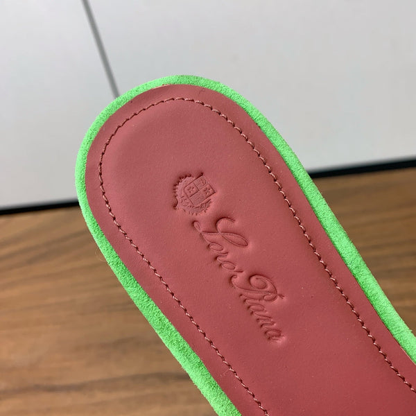 LP Summer Charms Sandal Lime Green Suede 220446
