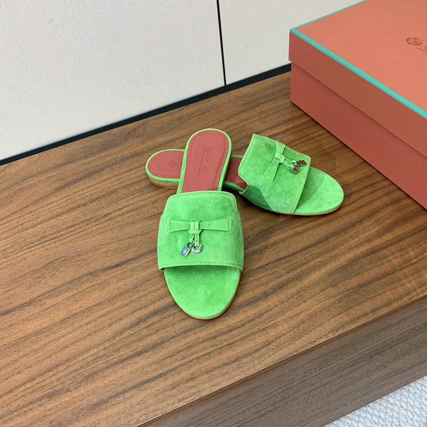 LP Summer Charms Sandal Lime Green Suede 220446