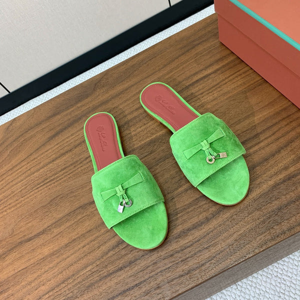 LP Summer Charms Sandal Lime Green Suede 220446