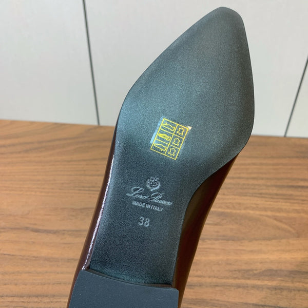 LP Rebecca Ballet Flats In Brown Patent Cowhide 474776