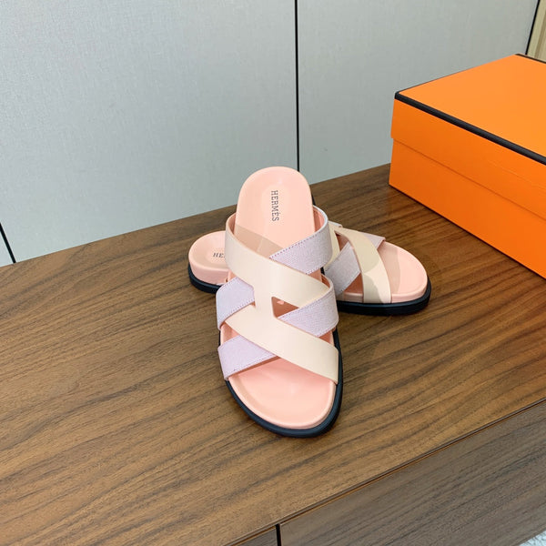 Sandalo HM Kazimir in pelle di vitello Farbic rosa pallido 293987