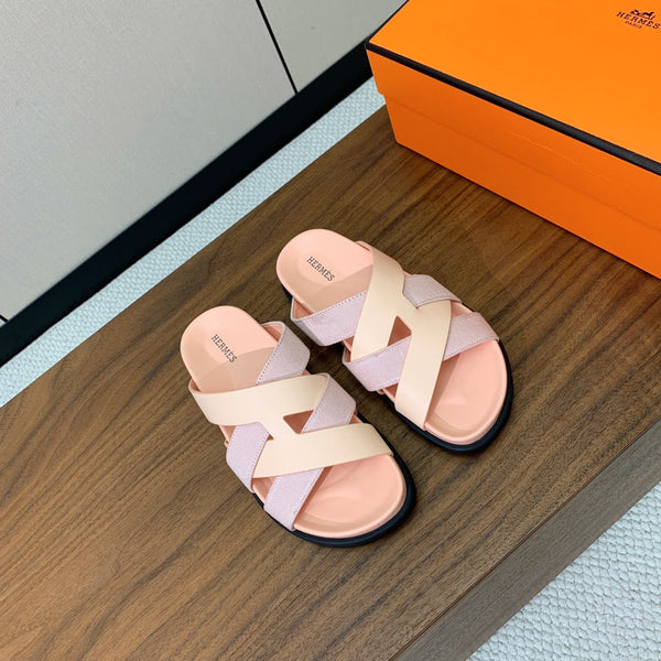 Sandalo HM Kazimir in pelle di vitello Farbic rosa pallido 293987