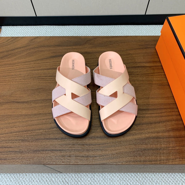 Sandalo HM Kazimir in pelle di vitello Farbic rosa pallido 293987