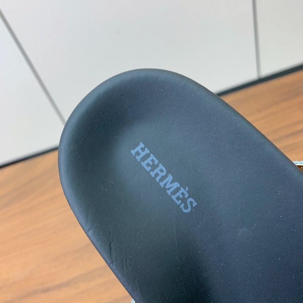 Sandalo HM Jackson in pelle di vitello nera denim 294043