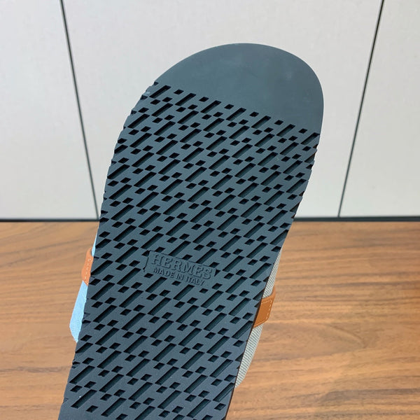 Sandalo HM Jackson in pelle di vitello nera denim 294043