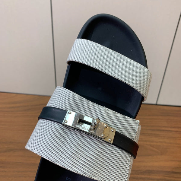 HM Jackson Sandal Grey Calfskin 294044