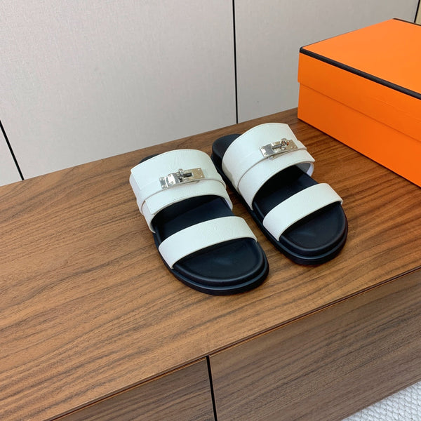 HM Jackson Sandal White Cowhide 294062