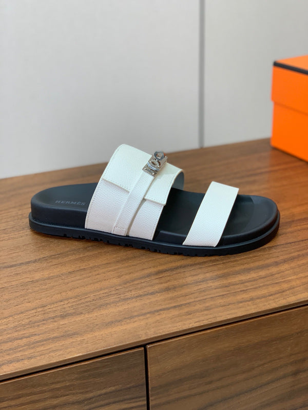 HM Jackson Sandal White Cowhide 294062