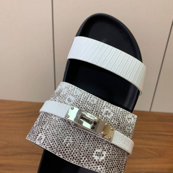 HM Jackson Sandal White Cowhide 294066