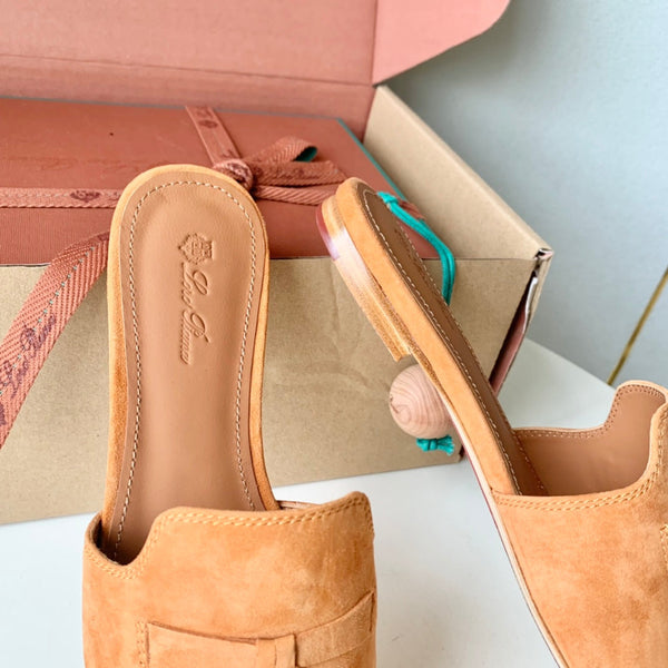 Summer Charms Sandals in Tawn Suede