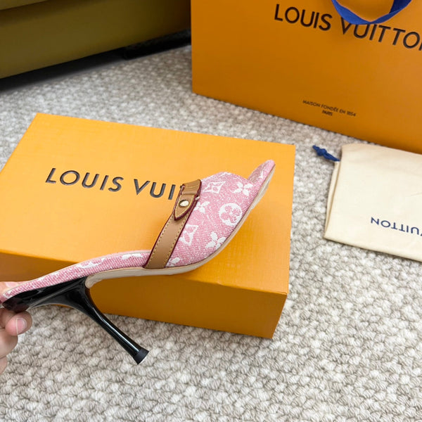 lv neo revival 90 pink monogram denim calfskin
